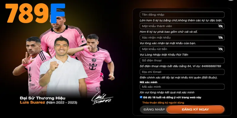 Điền thông tin vào biểu mẫu đăng ký 789F