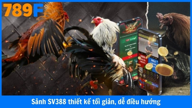 Sảnh SV388 thiết kế tối giản, dễ điều hướng